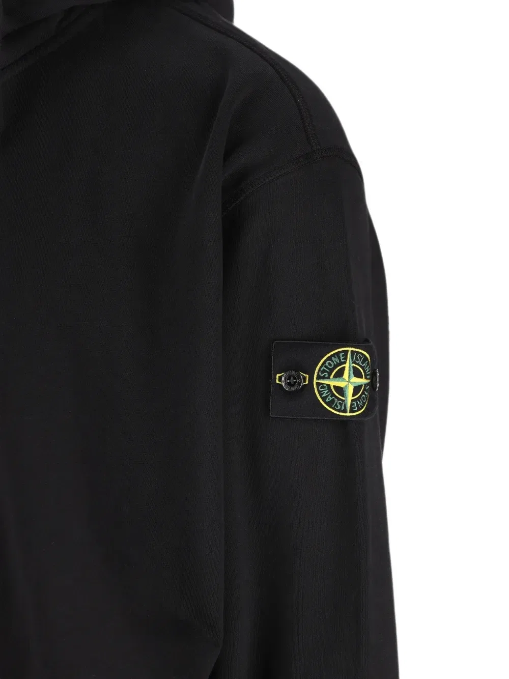 Толстовка на молнии с нашивкой-логотипом Stone Island, черный — фото 4