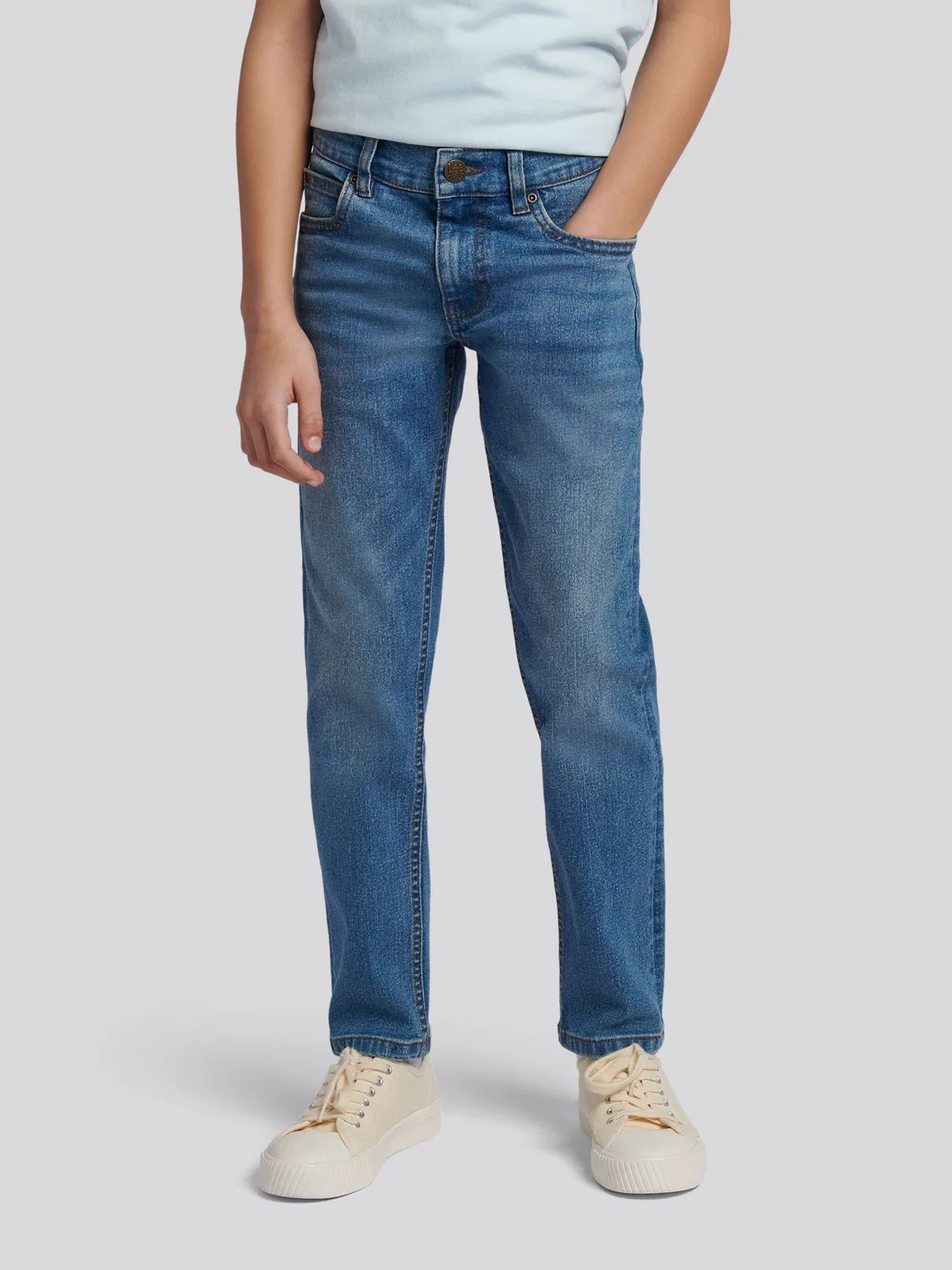 Джинсы прямого кроя Daren Lee, Blue Wash