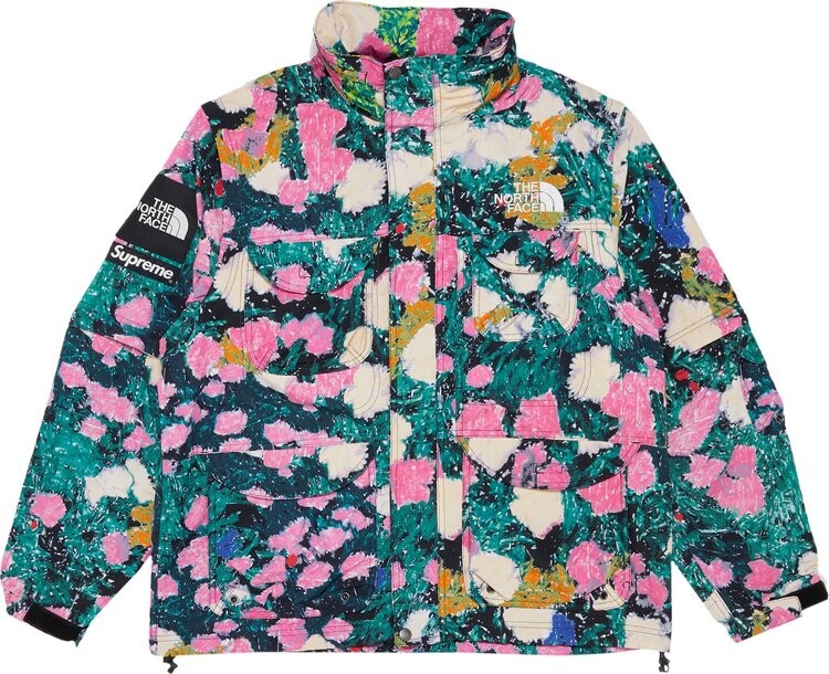 Куртка Supreme x The North Face Trekking Convertible Jacket Flowers, разноцветный — фото 2