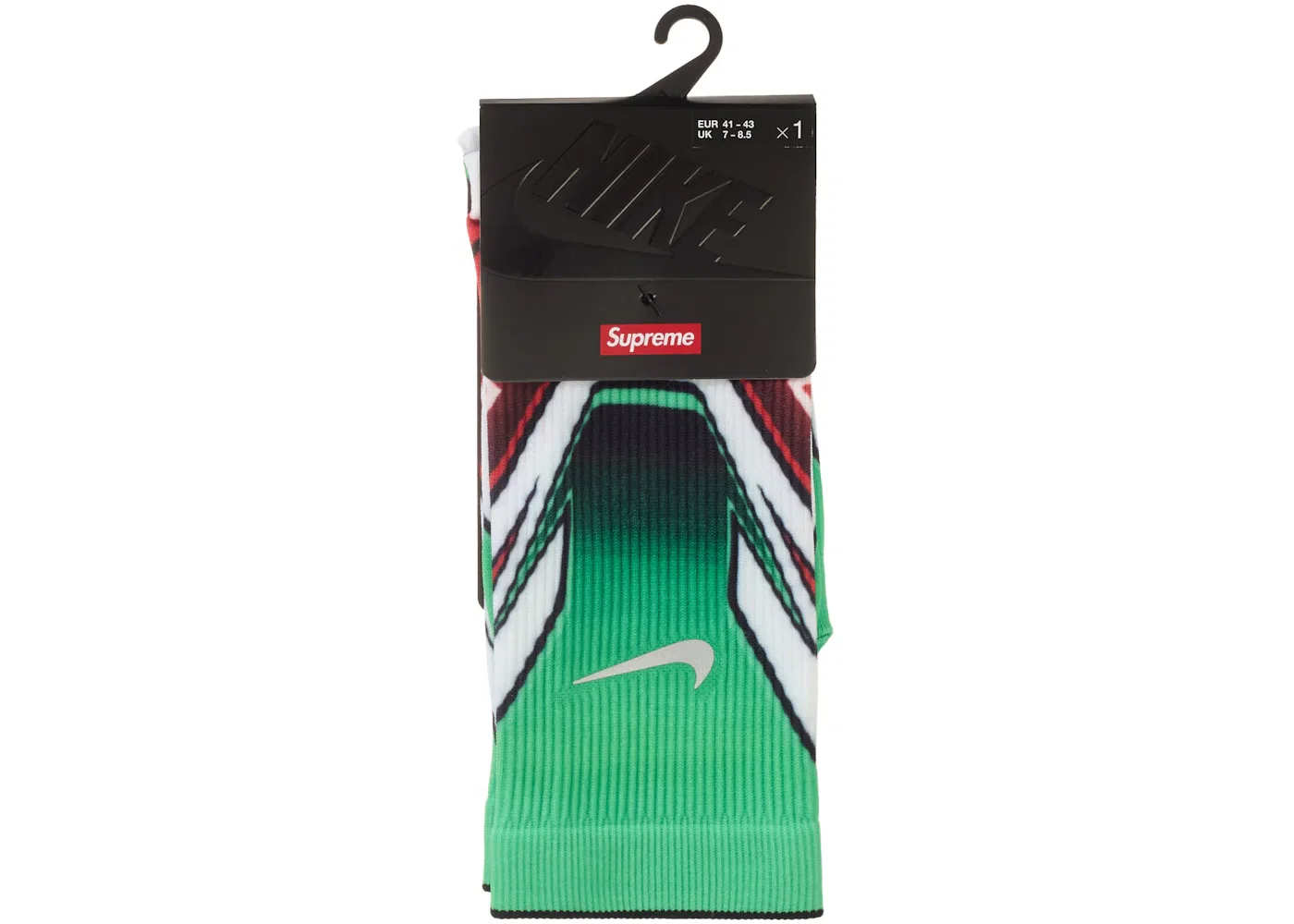 Детские носки Supreme Nike Spark Crew Sock, Green Multi — фото 2