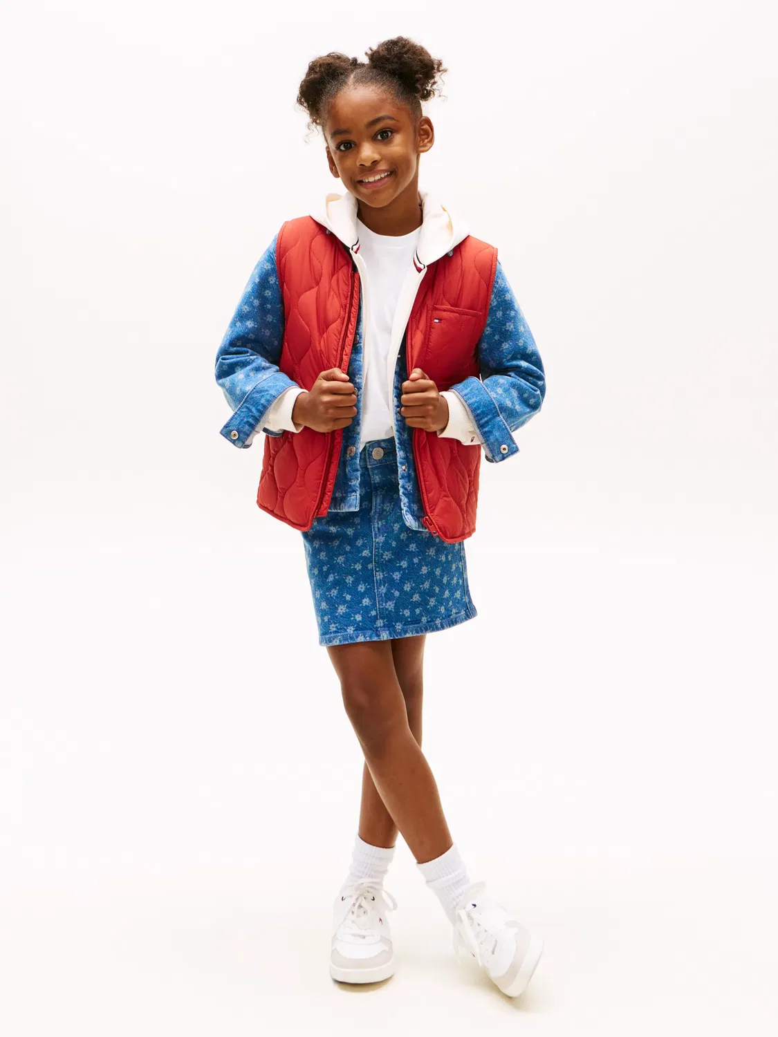 Детский стеганый жилет для мальчиков с узором Tommy Hilfiger, Red — фото 4