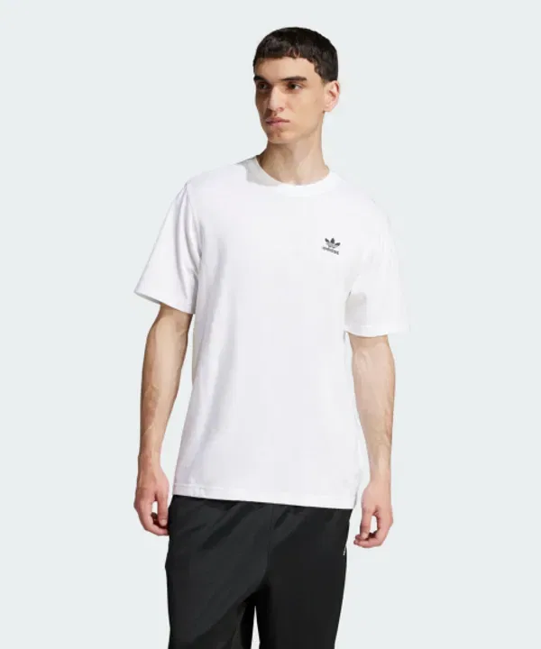 Футболка с логотипом Trefoil Essential, Adidas, белый