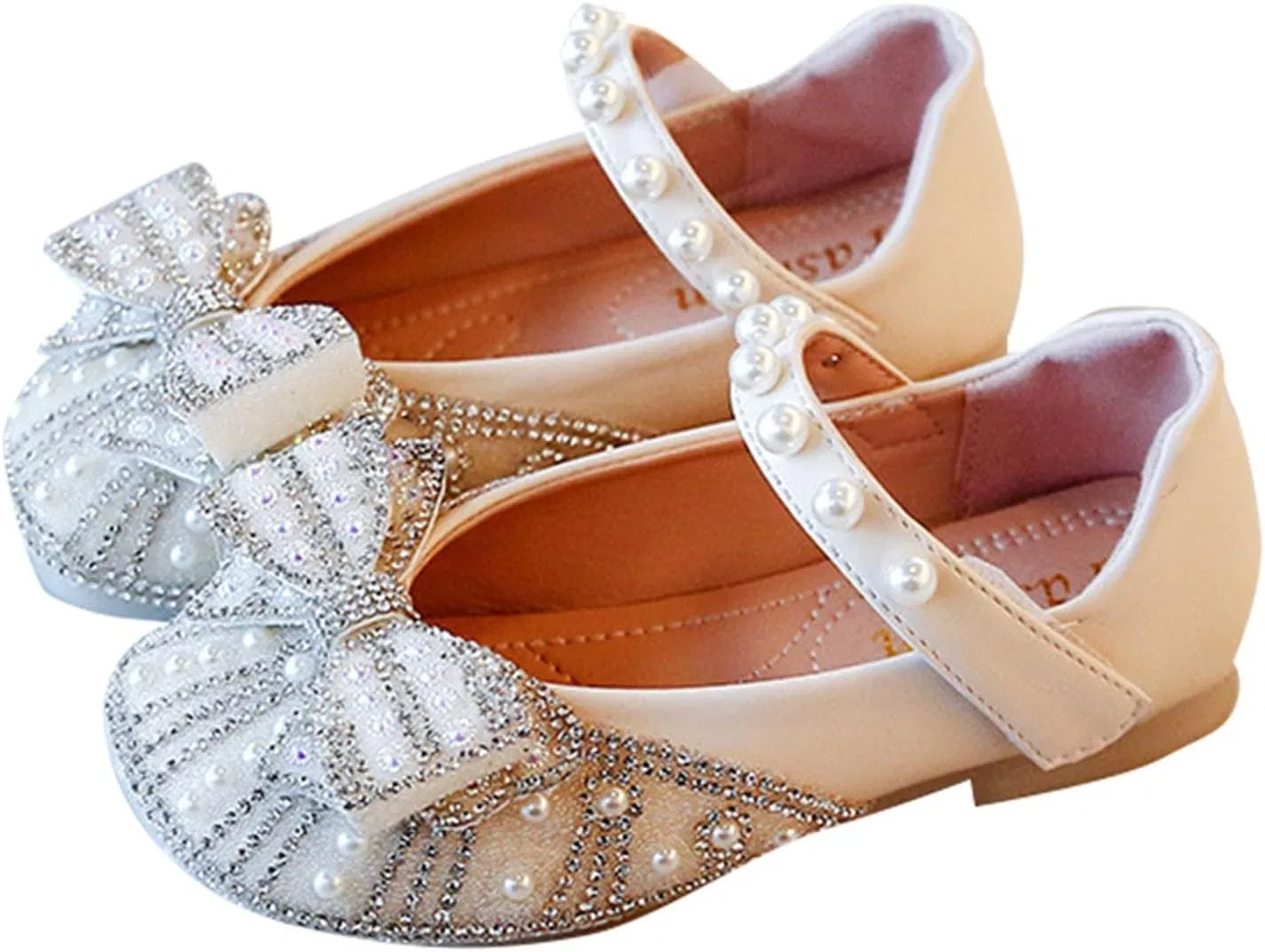 Детские балетки для девочек с принтом Mary Jane Ballet Flats, Beige