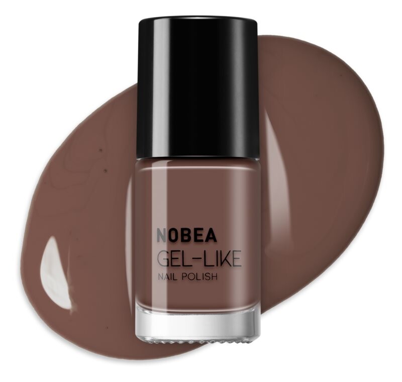 

Лак для ногтей с гелевым эффектом NOBEA Day-to-Day, оттенок Dark mocha #N06 6 мл