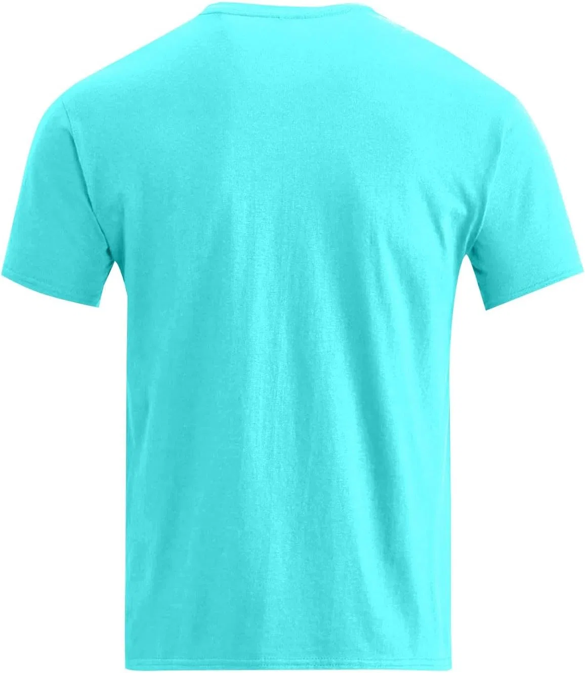 Мужская футболка с круглым вырезом из мягкого хлопка, Lightweight Crewneck, B-blue — фото 4