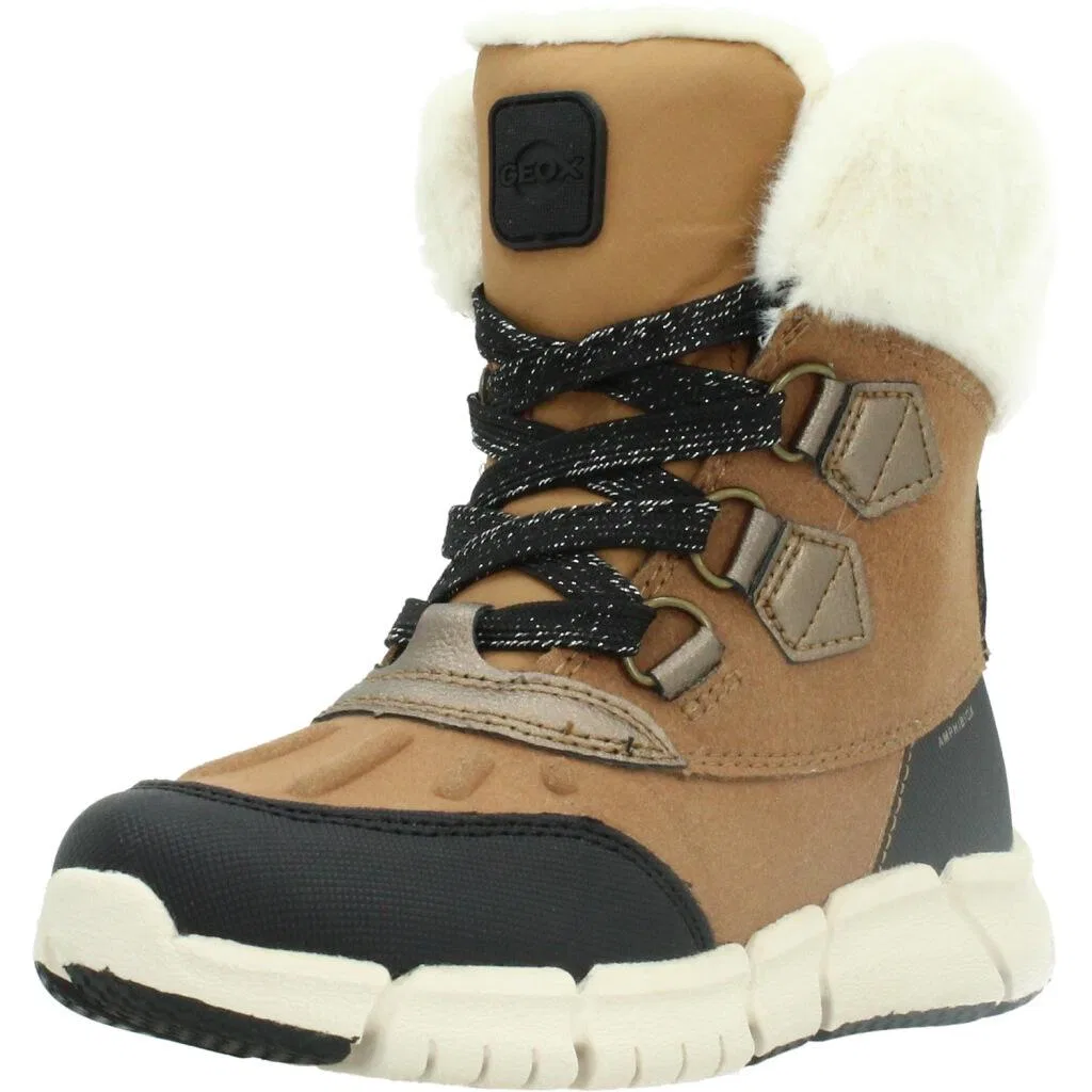 Детские сапоги для девочек J Flexyper Girl B Geox, Braun Schwarz