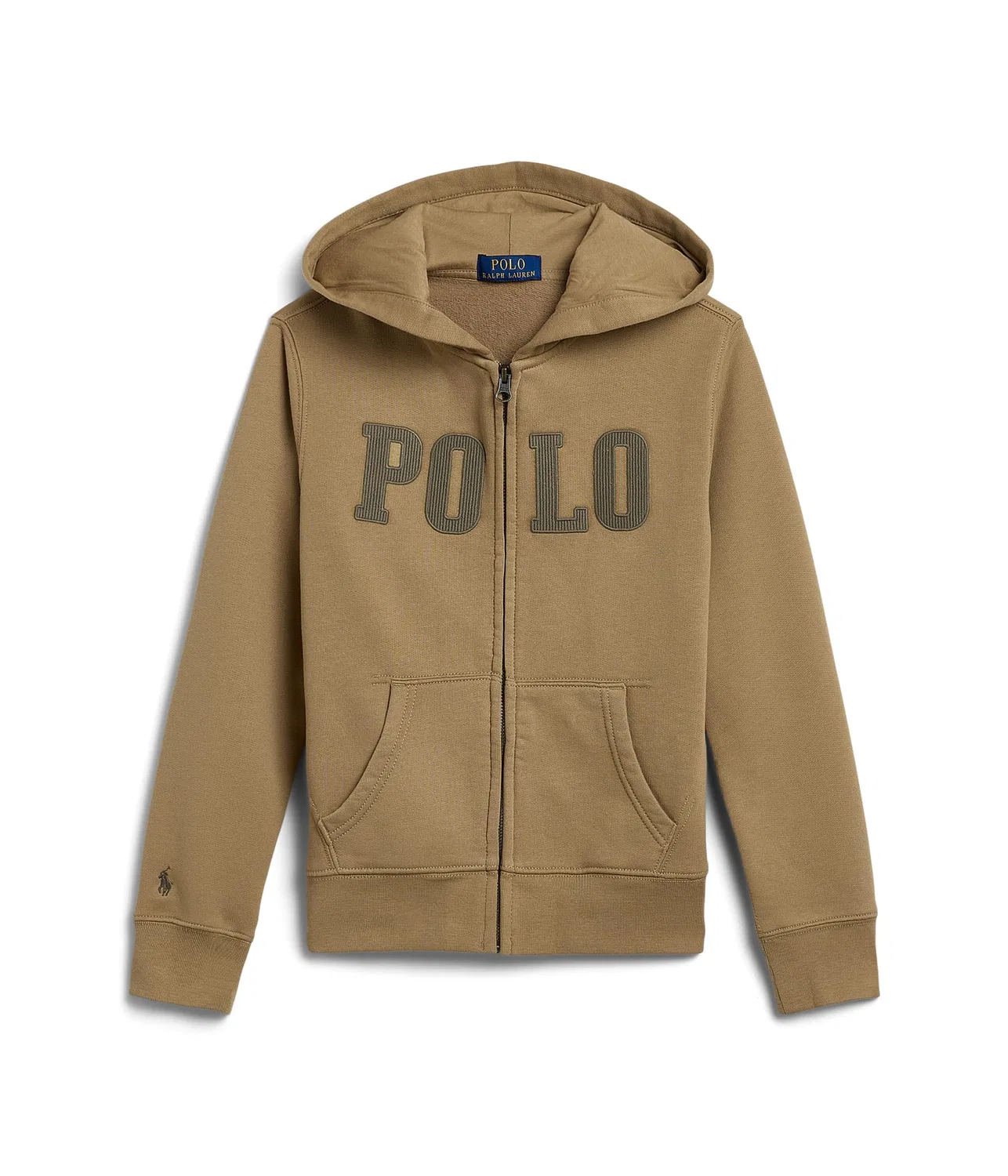 Толстовка на молнии с логотипом (для детей постарше) Polo Ralph Lauren Kids, Camel