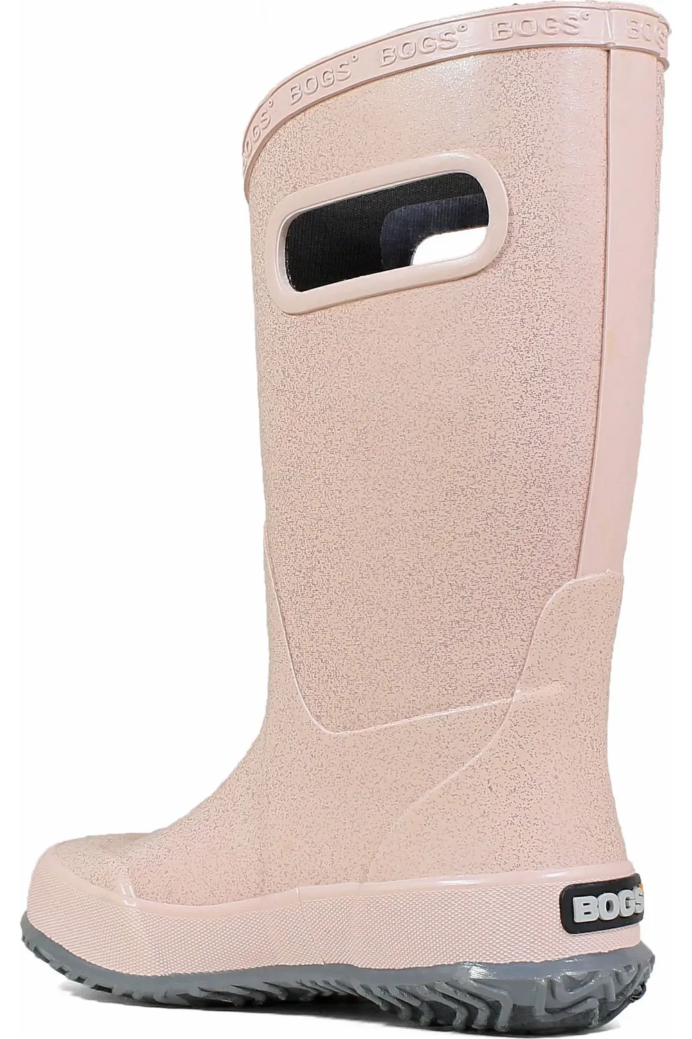 Детские резиновые сапоги водонепроницаемые Glitter Bogs, Rose Gold — фото 2
