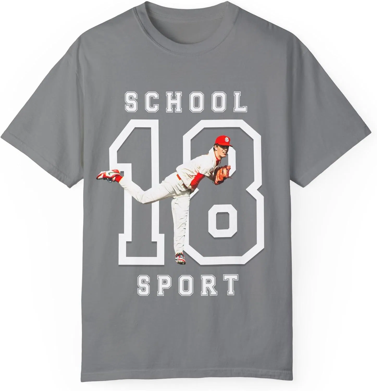 Футболка с принтом Comfort Colors 1717, Grey