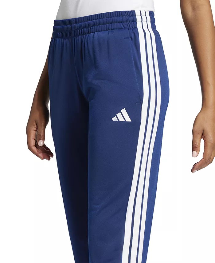 Женские трикотажные брюки с тремя полосками Track Pants adidas, синий — фото 4