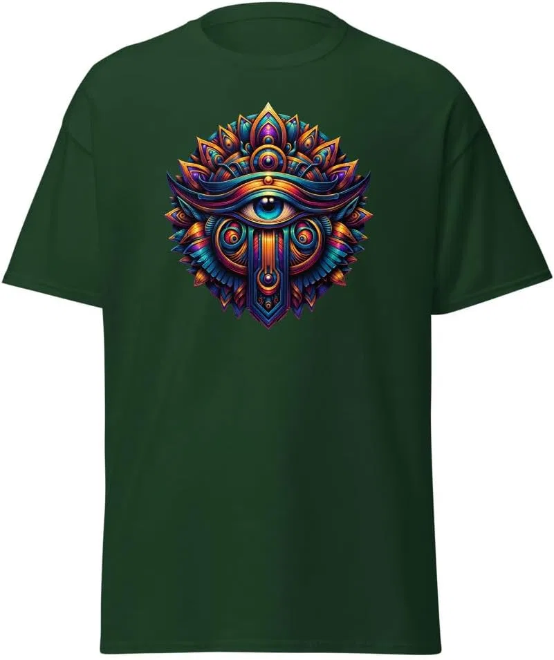Мужская футболка с принтом The Great Eye, Forest Green