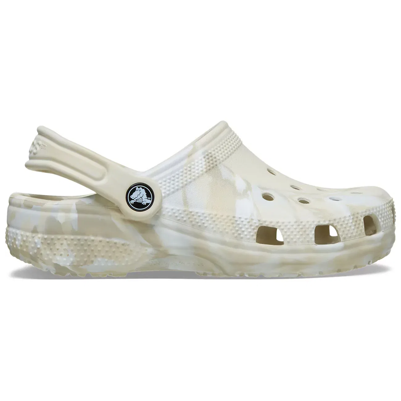 Детские сабо с мраморным дизайном Classic Marbled Clog K Crocs, Blanco