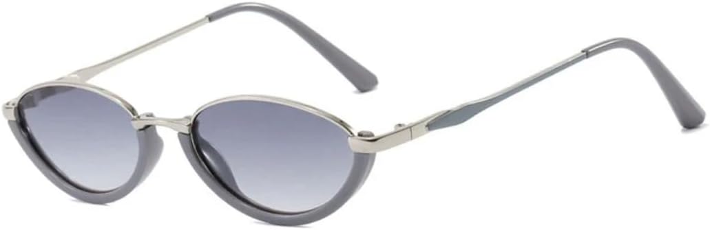 

Модные роскошные солнцезащитные очки «кошачий глаз» маленького размера для женщин и мужчин, в металлической оправе, в стиле ретро, ​​для вождения и путешествий, с защитой от УФ-излучения UV400 VVTWSSW, Gray Gradient Gray