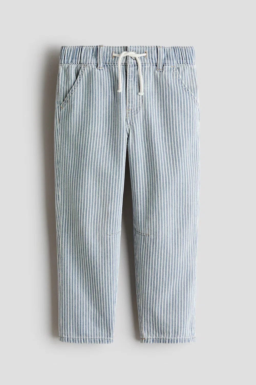 Джинсовые спортивные брюки с узором H&M, Denimblau/Gestreift — фото 4