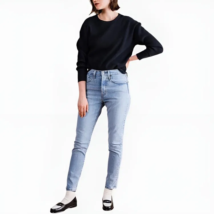 Джинсы slim fit Light Blue Levis — фото 4