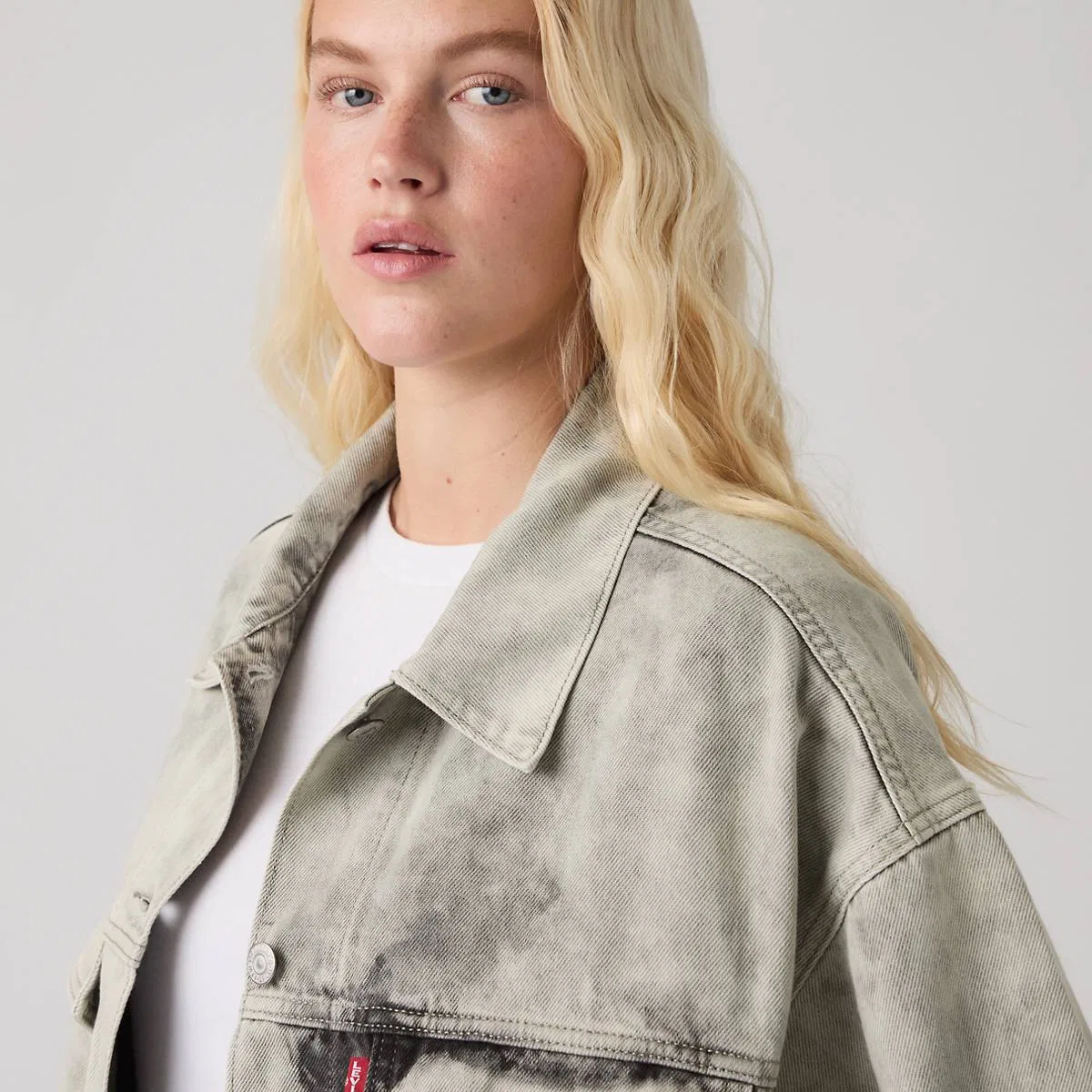 Куртка дальнобойщика размера XL Levi's, Soft Smoke Trucker - Grey — фото 2