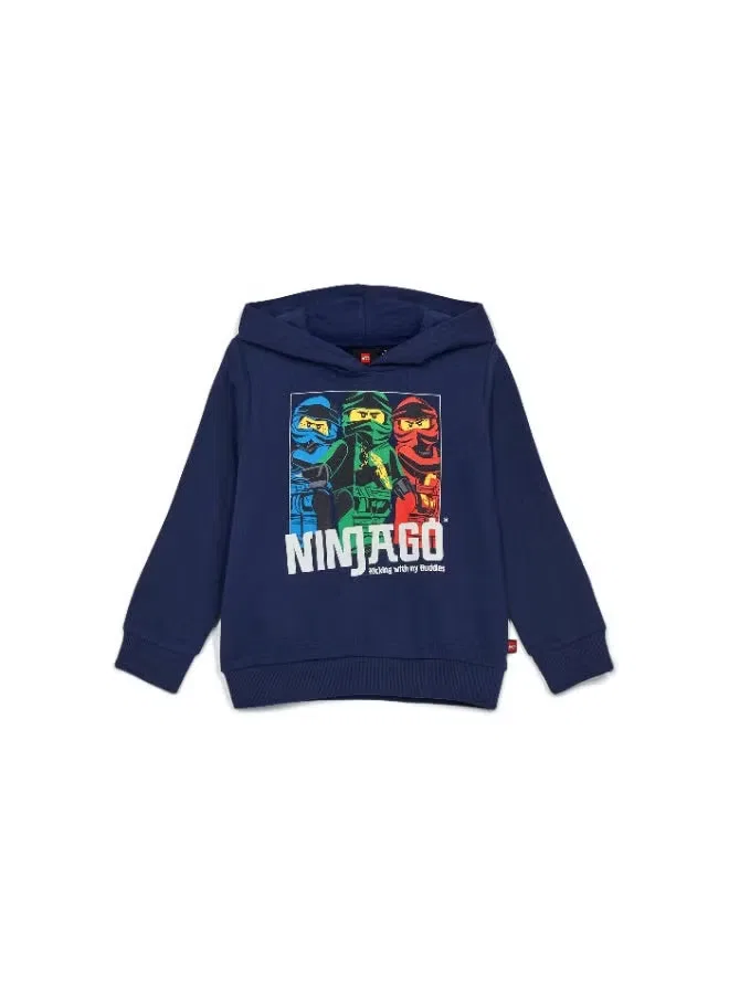 Худи с принтом Ninjago Lego, темно-синий — фото 2