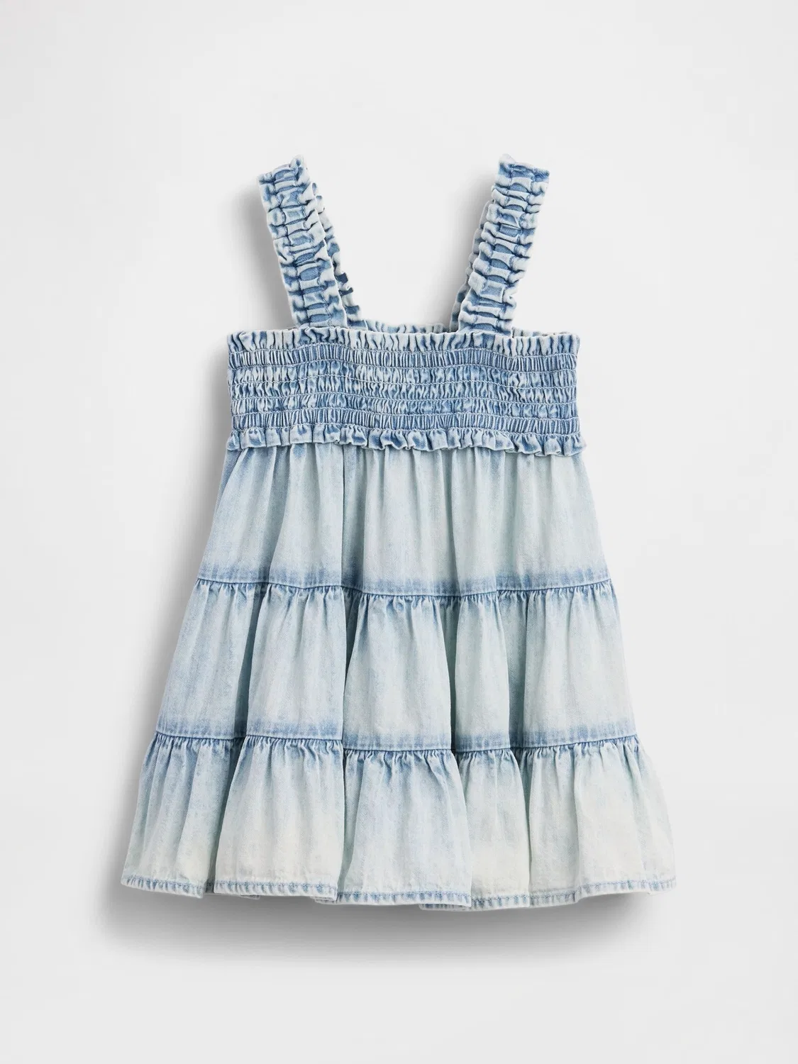 Платье джинсовое ярусное Gap Light Wash — фото 2