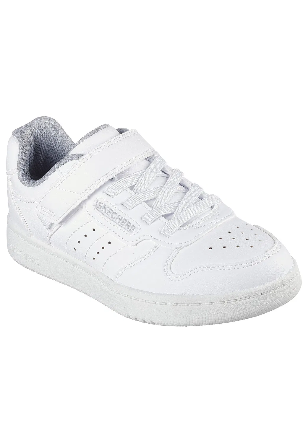 Детские кроссовки с блочной шнуровкой Skechers Kids Quick Street, Цвет Weiss