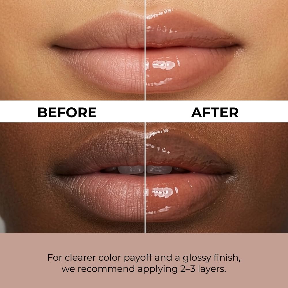 Блеск-тинт для губ Lip Potion Caramel Glaze, тон 1 Milk Caramel — фото 4