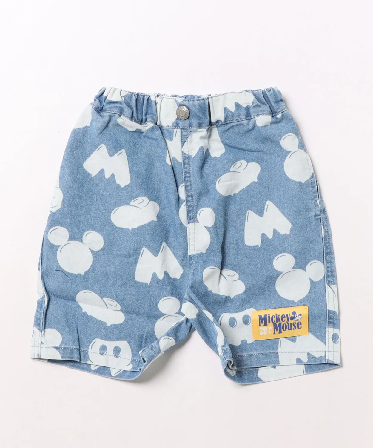Детские джинсовые шорты с принтом Disney BabyDoll, Черный/Красный — фото 2