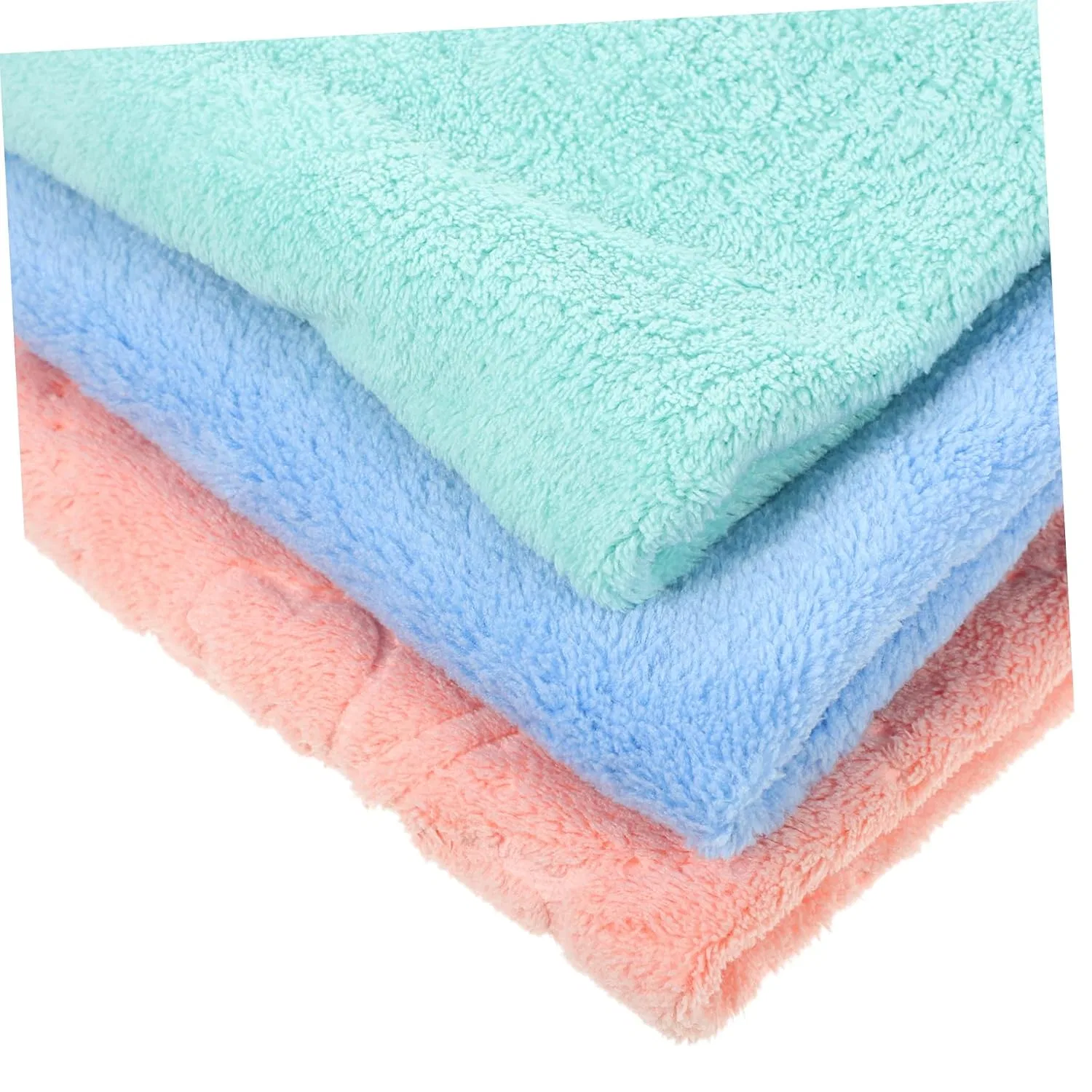 Салфетки для лица Microfibre, FOMIYES, 10 шт, 30x30 см, Assorted Colours — фото 3