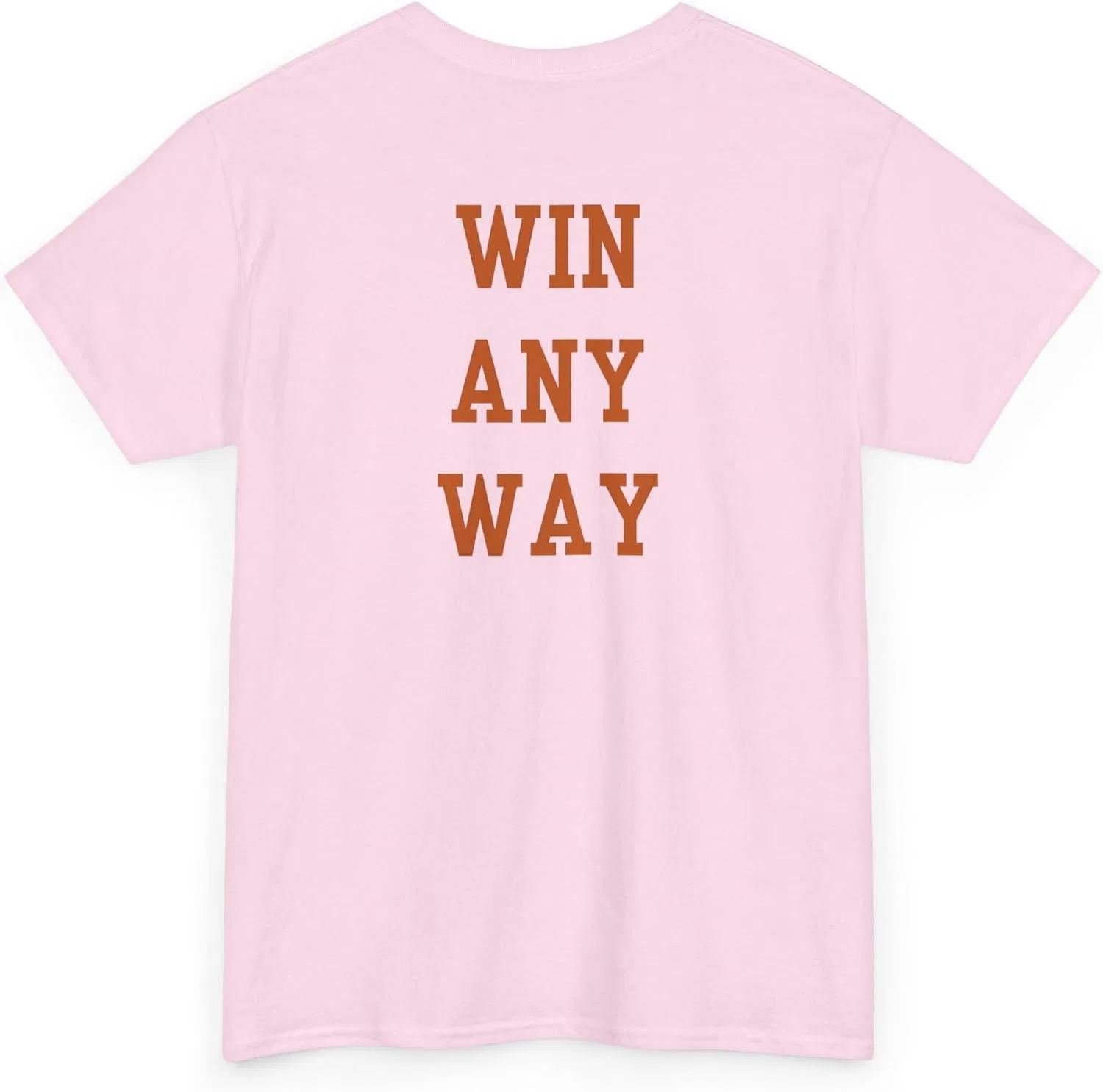 Футболка с принтом Letter Print Gildan, Light Pink — фото 2