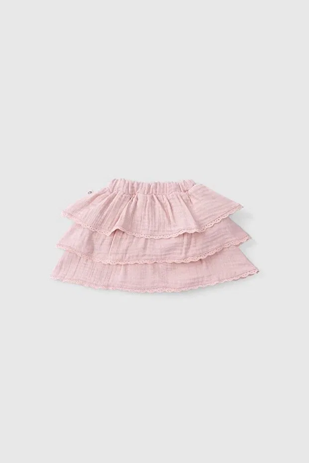 Детская юбка с принтом Little Gusto, Pink — фото 3