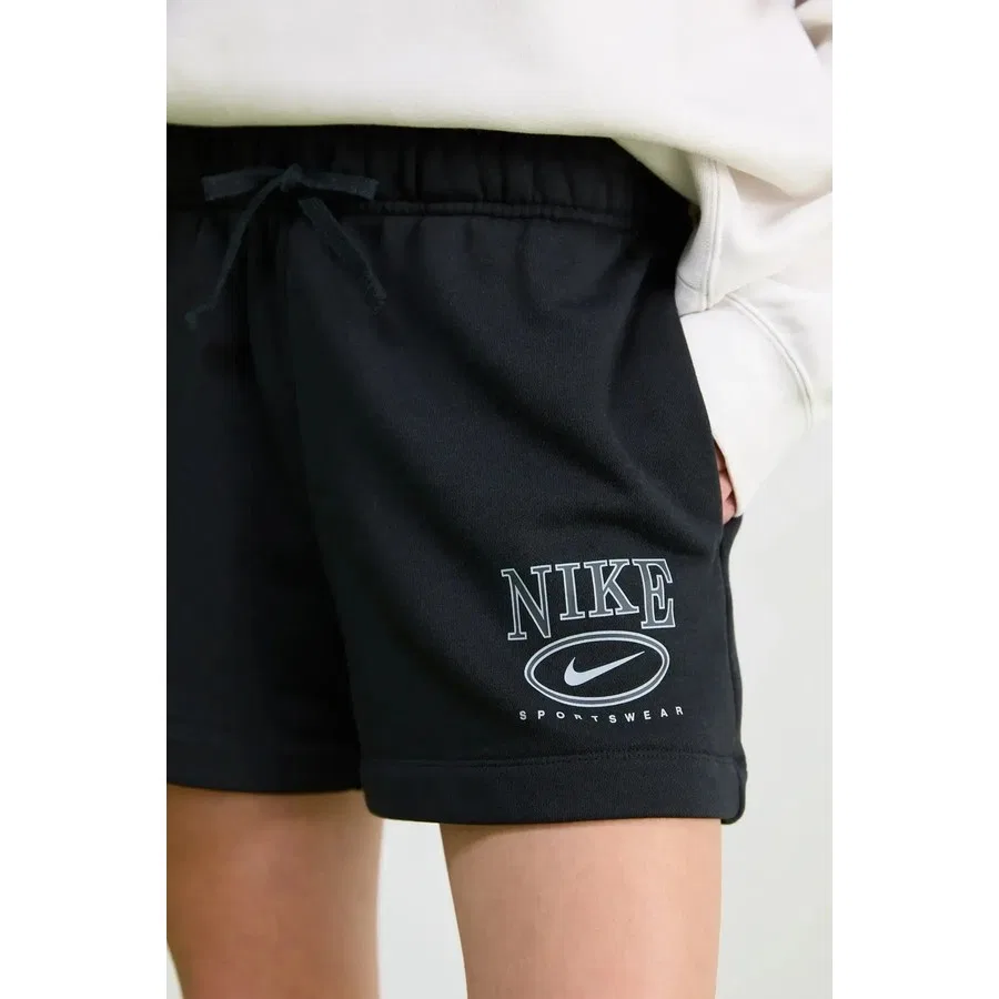 Спортивные шорты с принтом Nike Club Fleece, Черный — фото 2