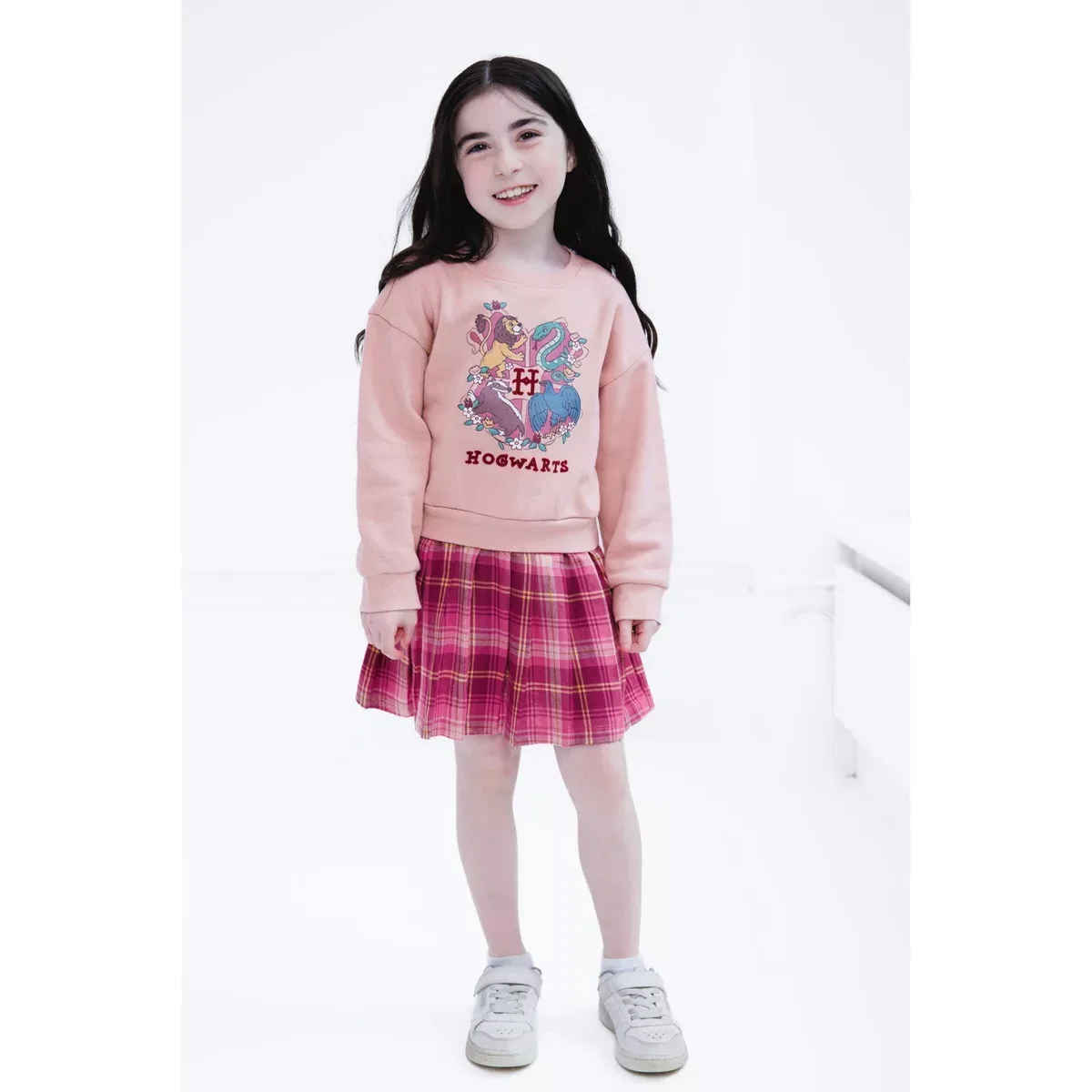 Детское платье с принтом Harry Potter Flannel Oversized Dress Harry Potter, Mellow Rose — фото 2