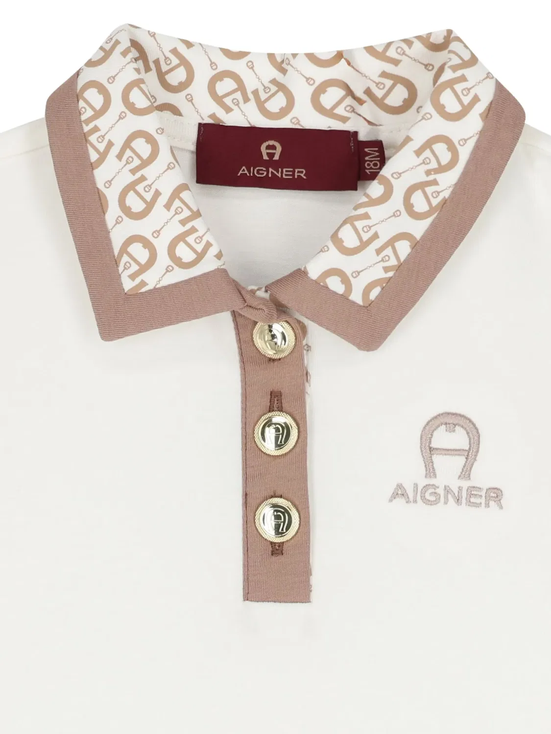 Платье с логотипом и оборками Aigner, белый — фото 2