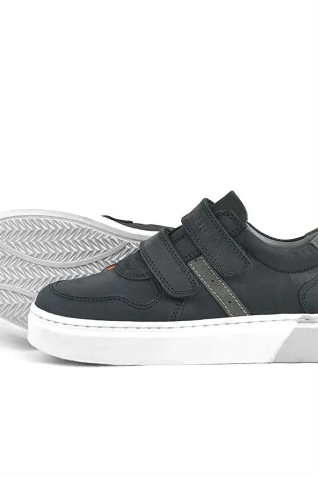 Детские кеды на шнуровке из натуральной кожи Rakerplus, Gray — фото 3