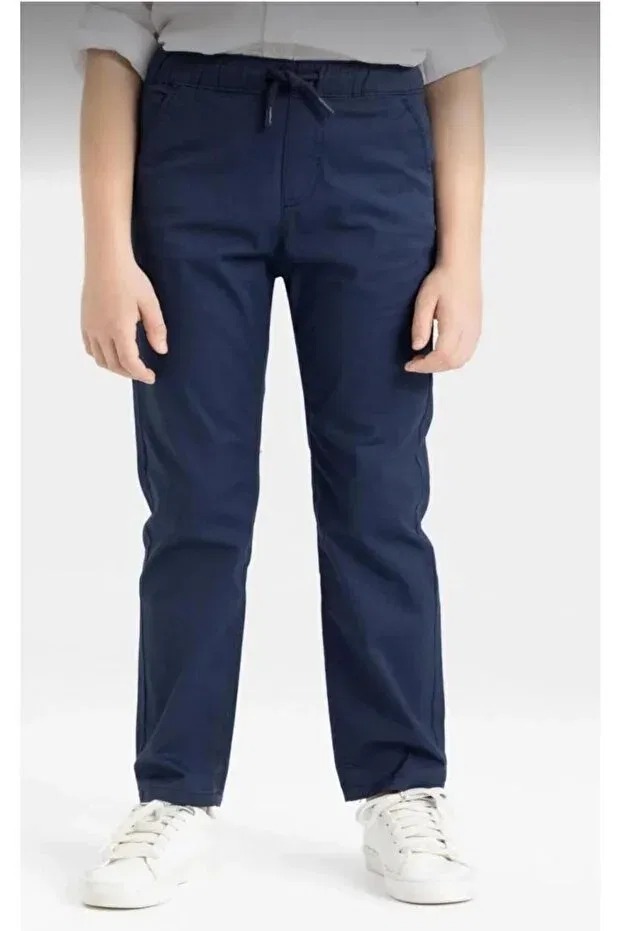 Детские брюки для девочек хлопковые Generic Brands, Navy Blue — фото 2