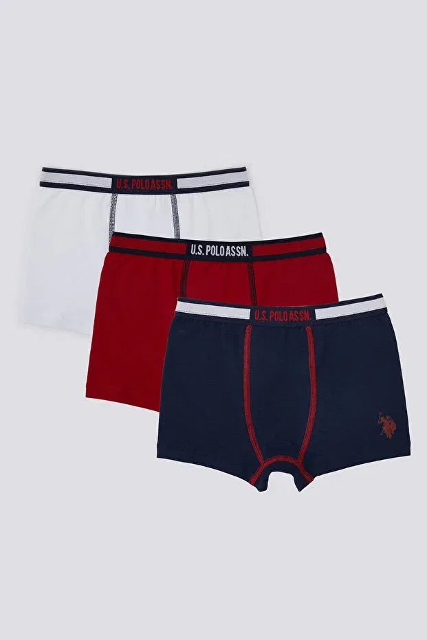Детские боксеры для мальчиков хлопковые U.S. Polo Assn., White