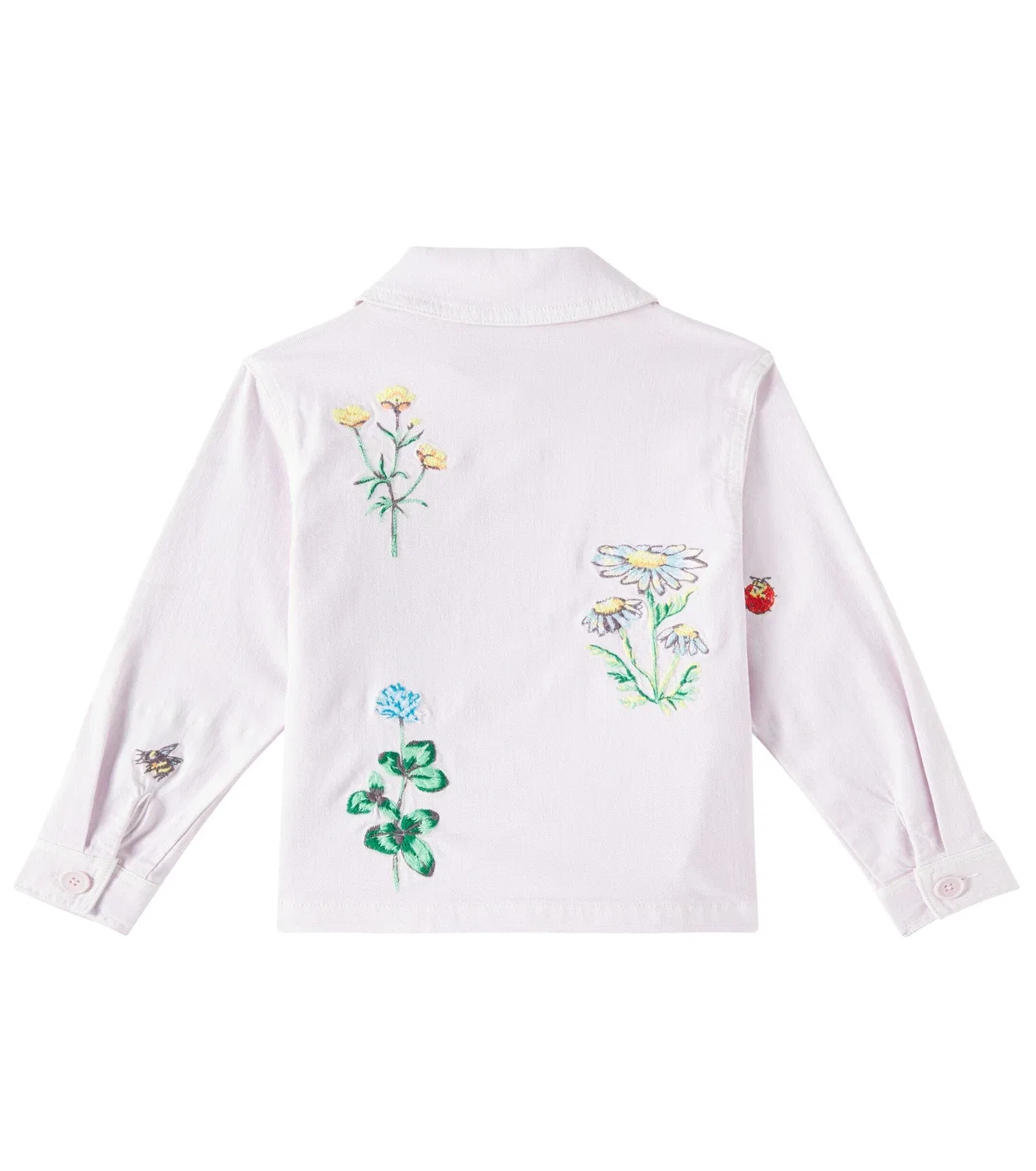 Легкая куртка с вышивкой Stella Mccartney Kids, розовый — фото 4
