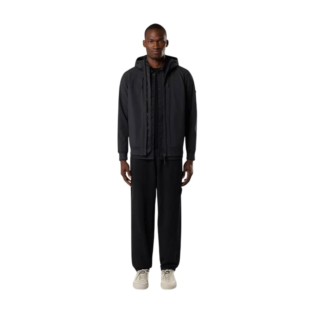 Мужские брюки-джоггеры Stone Island Loose-fit With Pockets And Elasticized Cuffs, черный