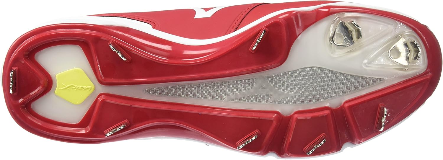 Мужские бейсбольные кроссовки Mizuno Dominant IC, красно-белый — фото 4