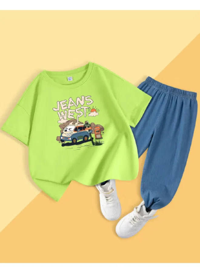Комплект летний с коротким рукавом для мальчиков Jeanswest, мятный