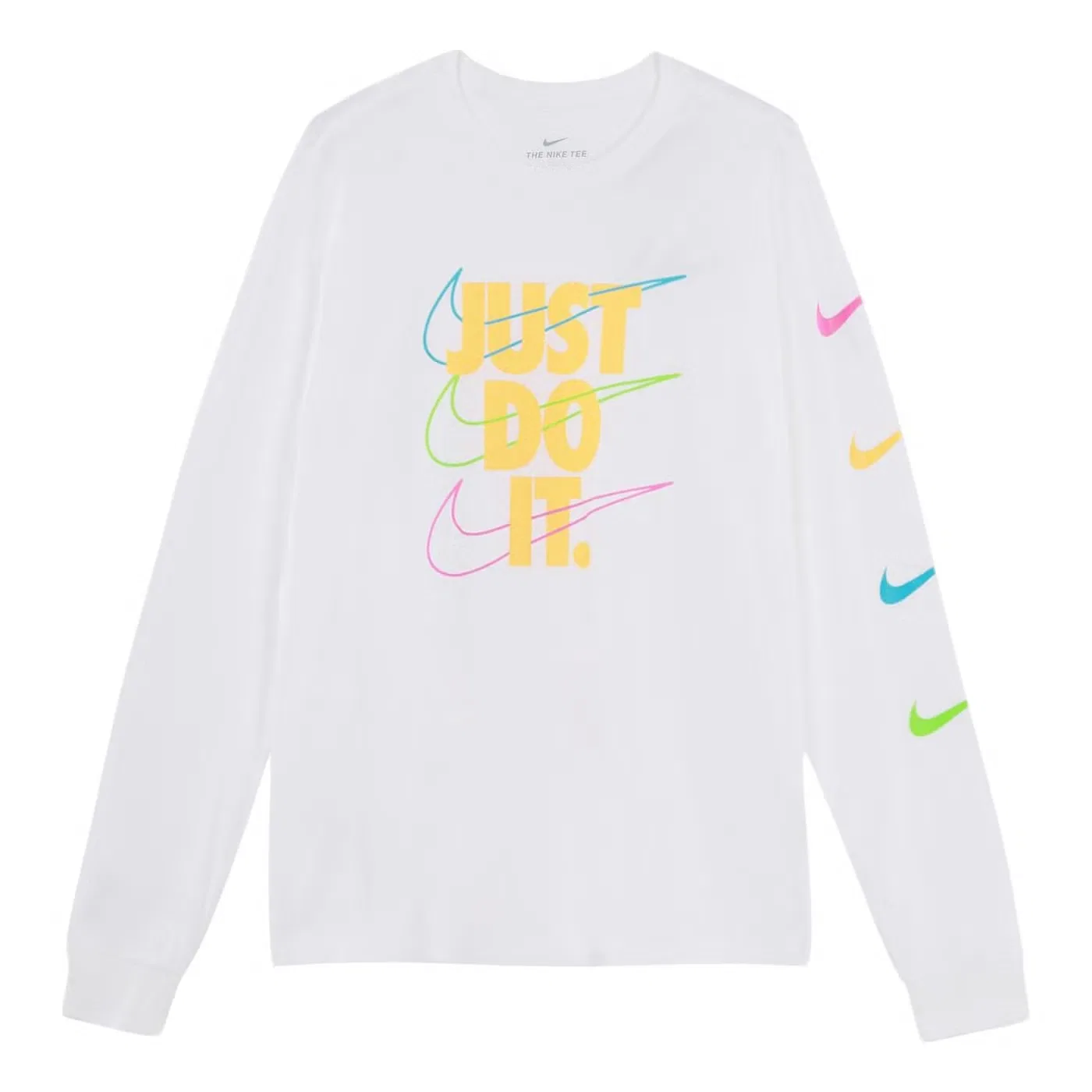 Лонгслив с принтом Brandmarks JDI Nike, белый