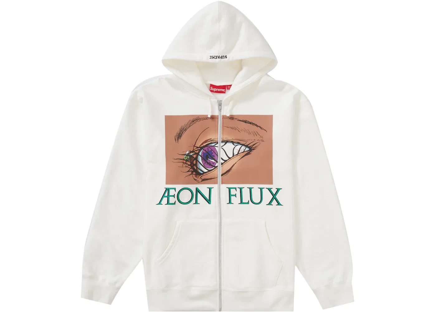 Мужская худи с принтом Aeon Flux Supreme, White