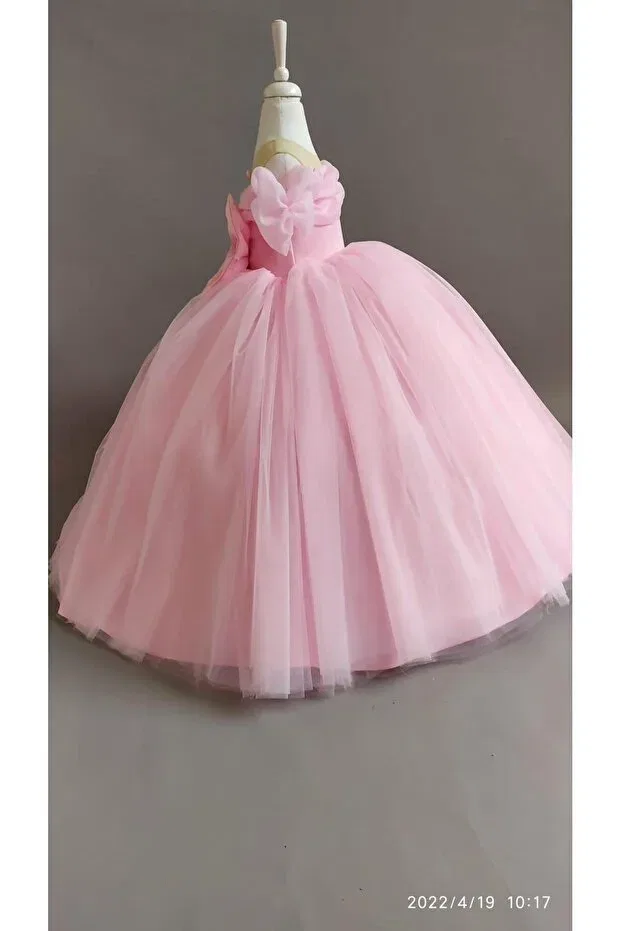 Детское платье для девочек с принтом Star Kids, Pink — фото 2
