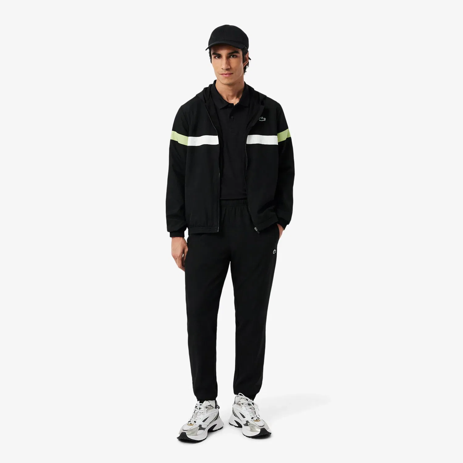 Поло мужское классическое Lacoste Urban Polo, Черный — фото 4