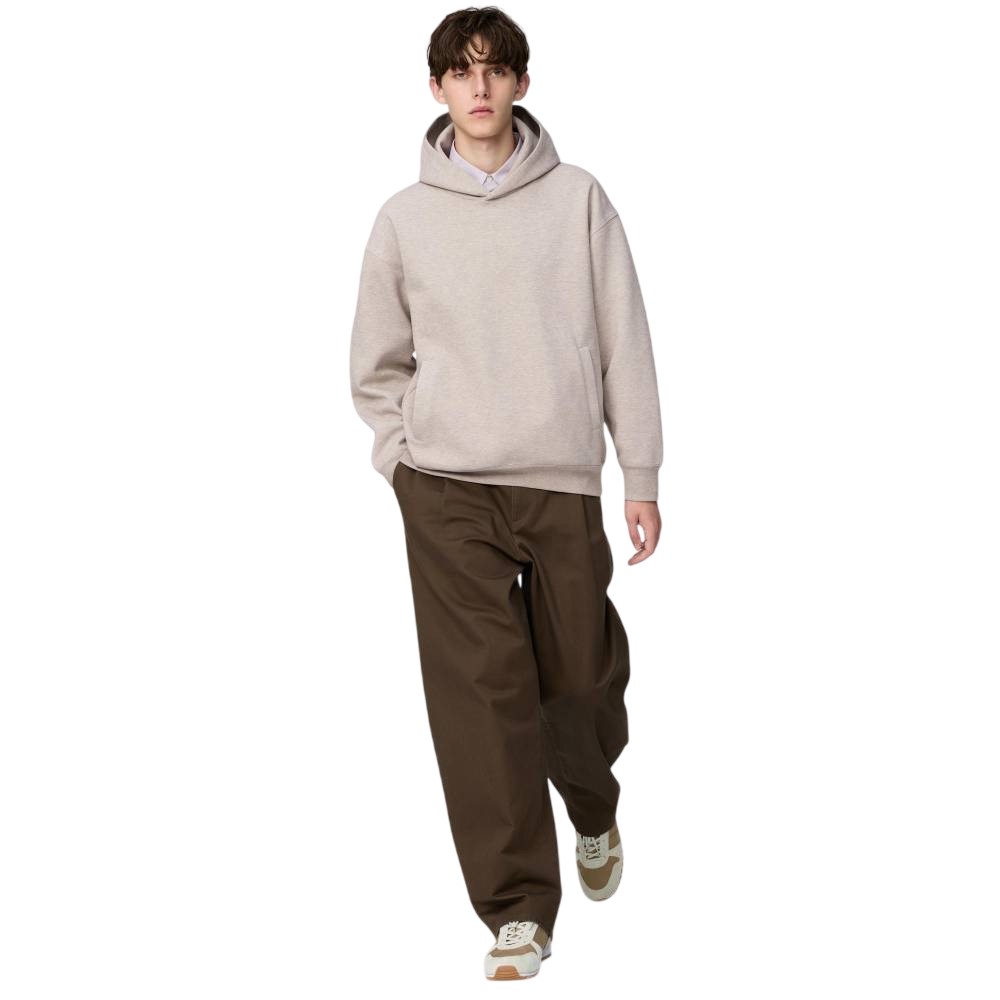 Худи-пуловер Uniqlo Oversized Sweatshirt Unisex, 31 бежевый — фото 3