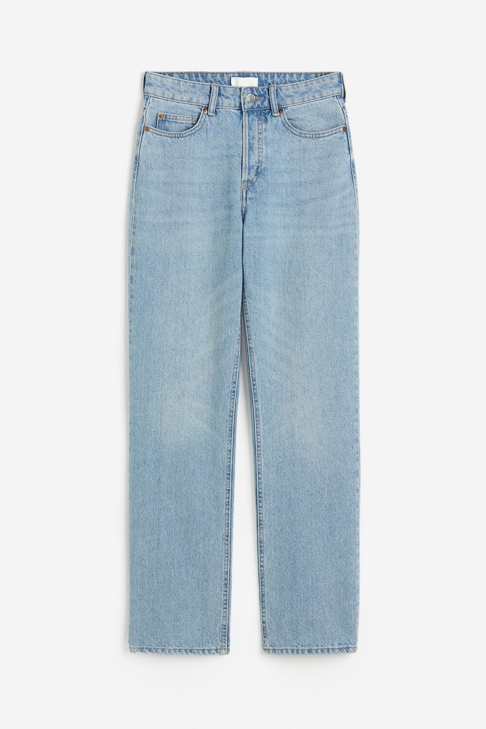 

Джинсы H&M Straight High, светло-синий