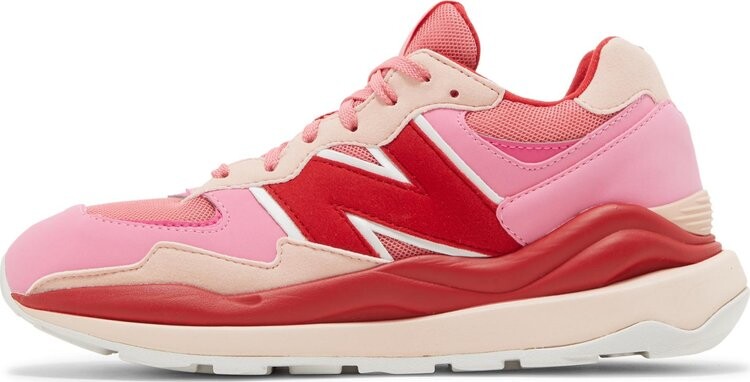 Кроссовки New Balance 57/40 Big Kid 'Vibrant Pink Team Red', розовый — фото 4