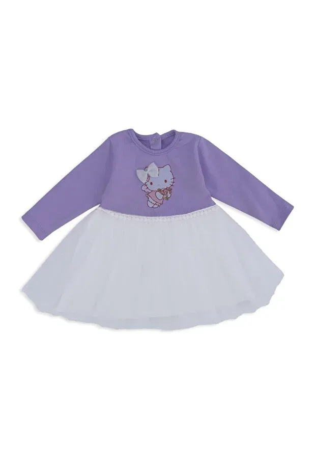 Детское платье для девочек с бантом Hello Kitty Bebelop, Purple