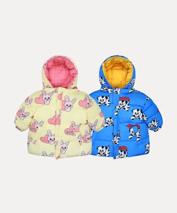 Куртка двусторонняя, Salt Reversible Rototobebe, желтый — фото 2