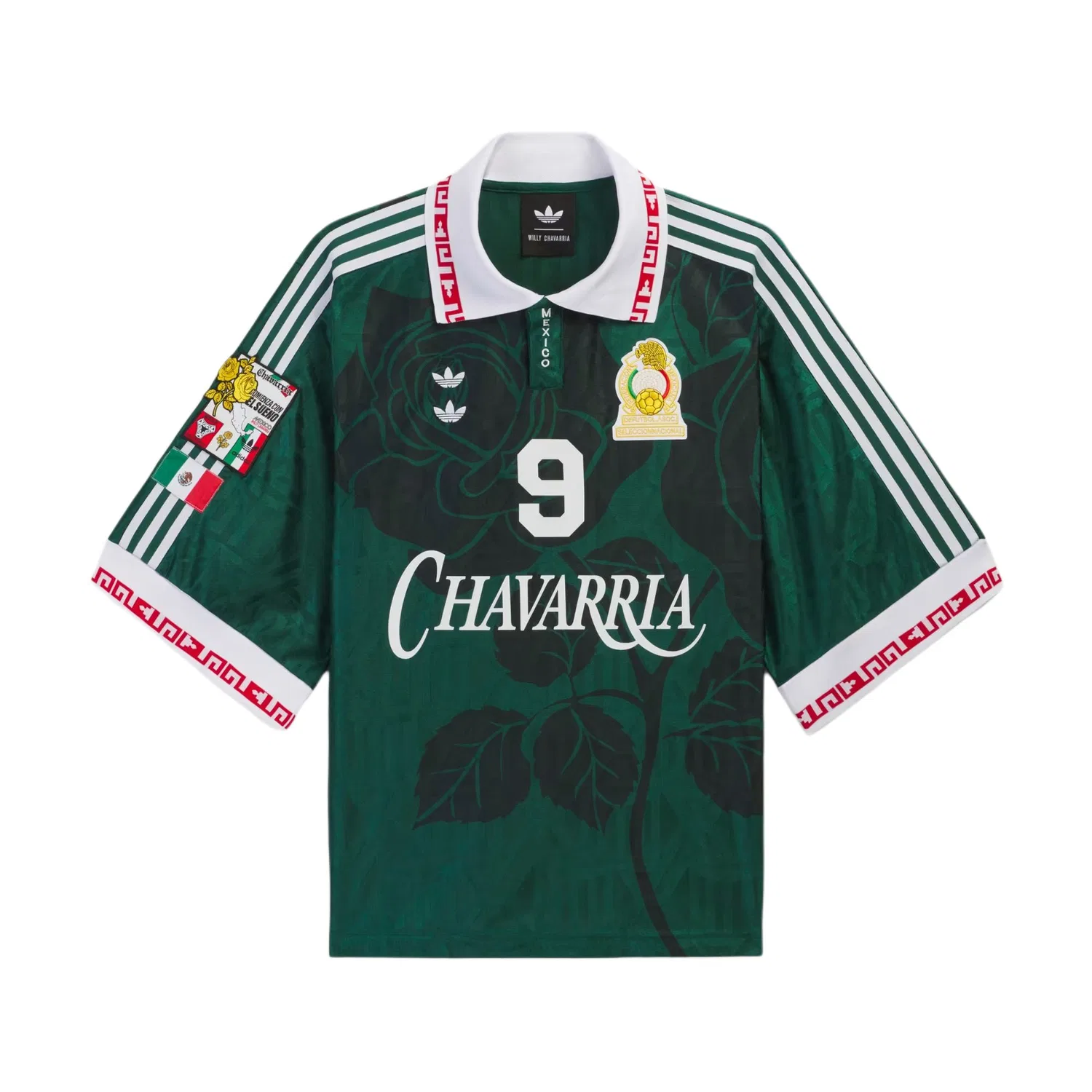 Унисекс поло с воротником-поло Forest Green Adidas Originals