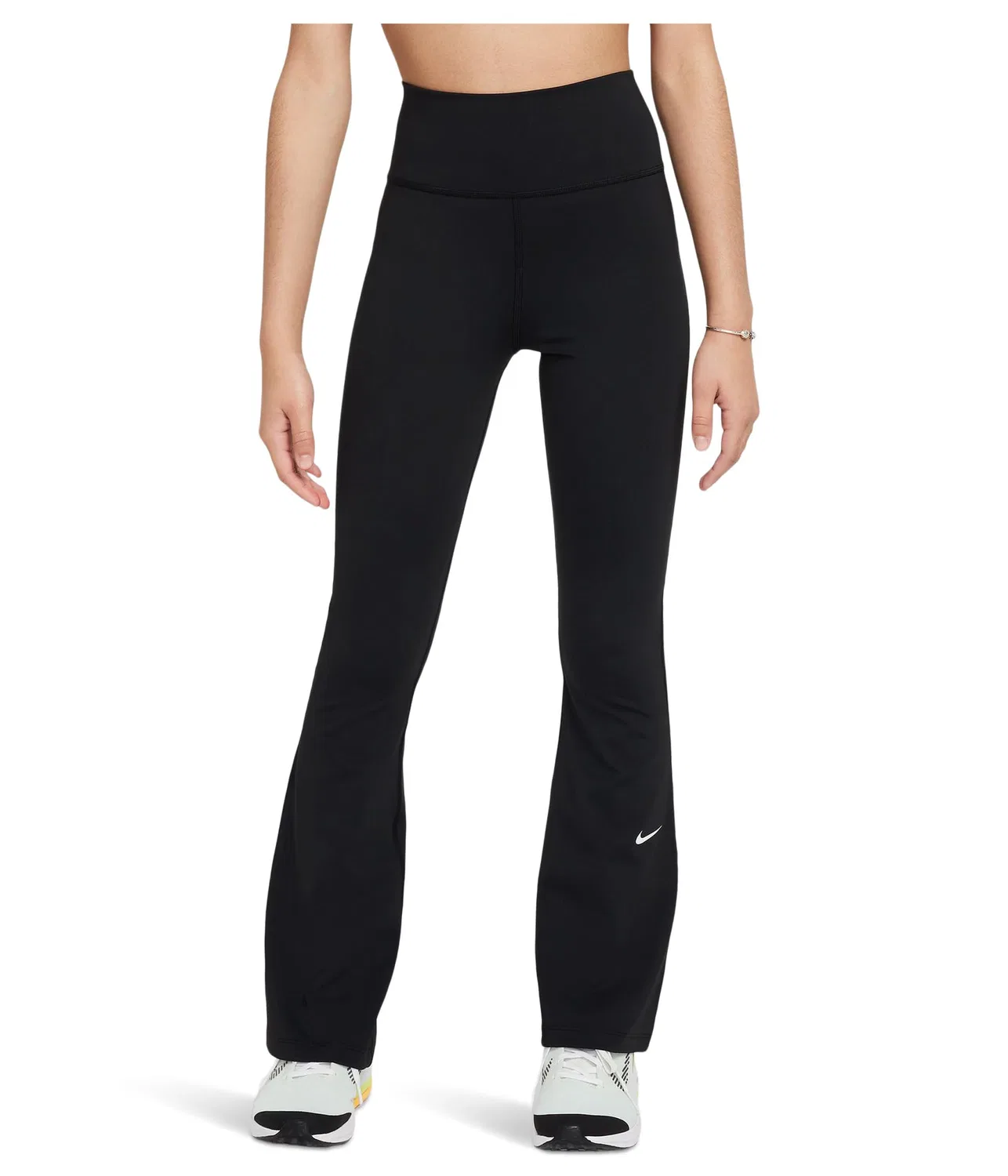 Леггинсы-клеш One Dri-FIT (для детей постарше) Nike Kids, Black/White