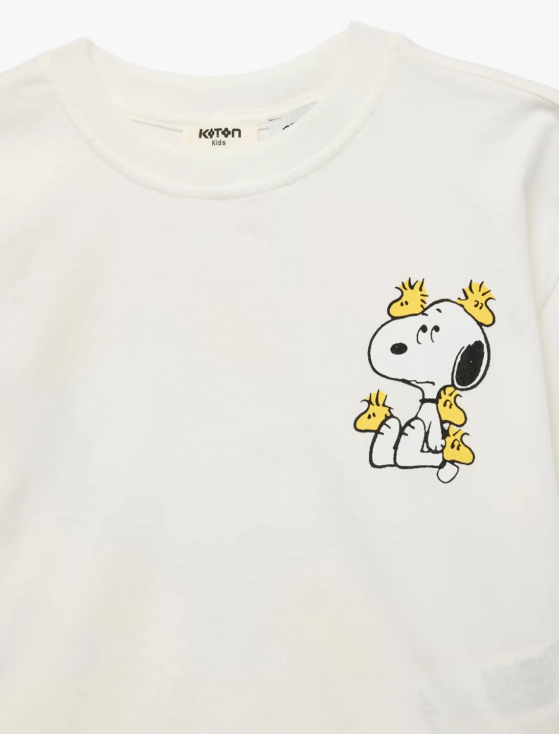 Футболка с принтом Snoopy Koton, бежевый — фото 3